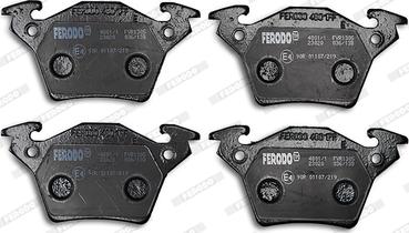 Ferodo FVR1305 - Комплект спирачно феродо, дискови спирачки vvparts.bg