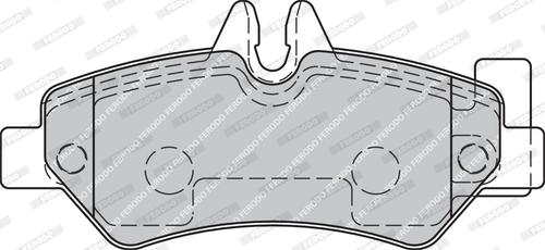 Ferodo FVR1780 - Комплект спирачно феродо, дискови спирачки vvparts.bg