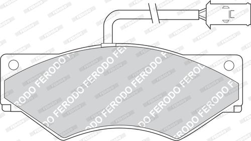Ferodo FVR852 - Комплект спирачно феродо, дискови спирачки vvparts.bg