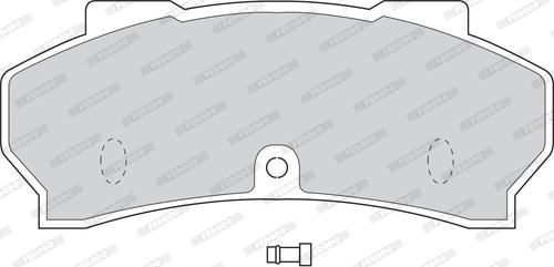 Ferodo FVR302 - Комплект спирачно феродо, дискови спирачки vvparts.bg