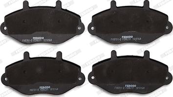 Ferodo FVR701-D - Комплект спирачно феродо, дискови спирачки vvparts.bg