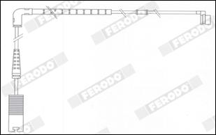Ferodo FWI349 - Предупредителен контактен сензор, износване на накладките vvparts.bg