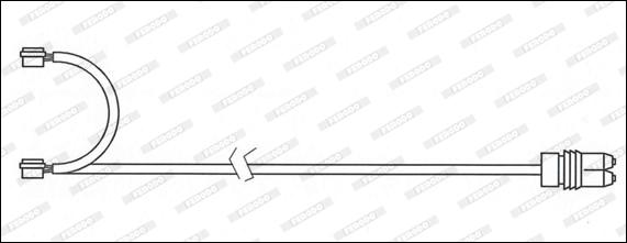 Ferodo FWI341 - Предупредителен контактен сензор, износване на накладките vvparts.bg