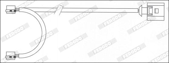 Ferodo FWI347 - Предупредителен контактен сензор, износване на накладките vvparts.bg