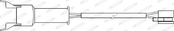 Ferodo FWI314 - Предупредителен контактен сензор, износване на накладките vvparts.bg