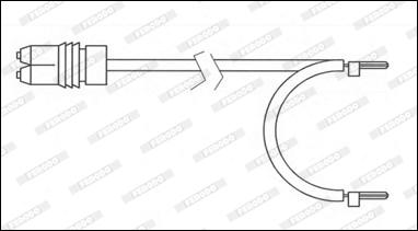 Ferodo FWI336 - Предупредителен контактен сензор, износване на накладките vvparts.bg