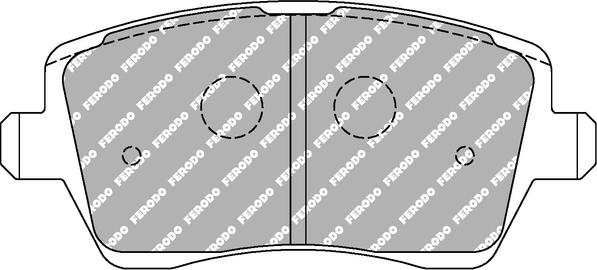 Ferodo Racing FCP1617R - Комплект спирачно феродо, дискови спирачки vvparts.bg