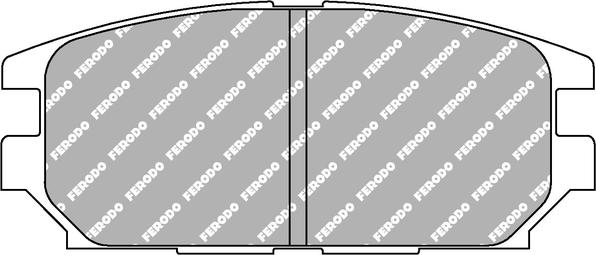 Ferodo Racing FCP1280H - Комплект спирачно феродо, дискови спирачки vvparts.bg