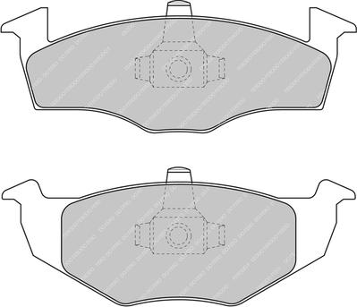 Ferodo Racing FCP1288H - Комплект спирачно феродо, дискови спирачки vvparts.bg