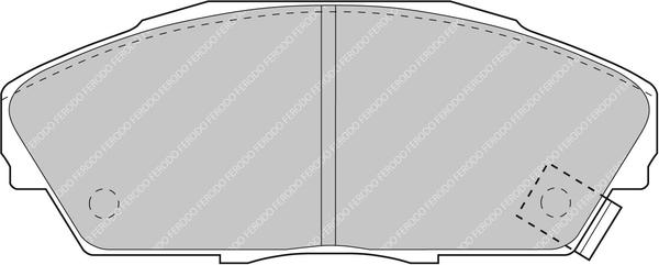 Ferodo Racing FCP748H - Комплект спирачно феродо, дискови спирачки vvparts.bg