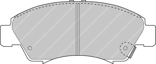 Ferodo Racing FCP777H - Комплект спирачно феродо, дискови спирачки vvparts.bg