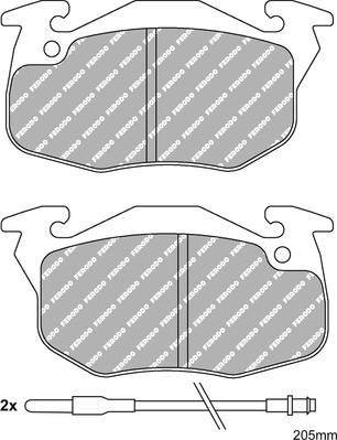 Ferodo Racing FDS393 - Комплект спирачно феродо, дискови спирачки vvparts.bg