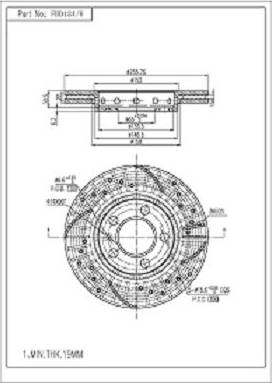 FI.BA FBD134/H - Спирачен диск vvparts.bg