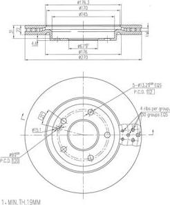 FI.BA FBD266 - Спирачен диск vvparts.bg