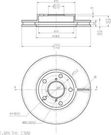 FI.BA FBD289 - Спирачен диск vvparts.bg