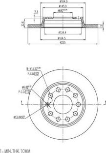 FI.BA FBD288 - Спирачен диск vvparts.bg