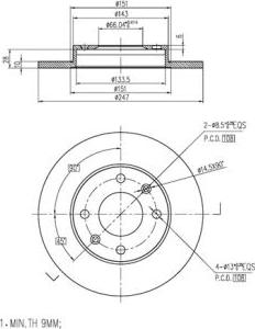 FI.BA FBD282 - Спирачен диск vvparts.bg