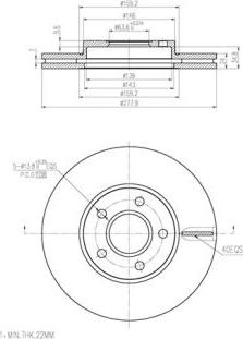 FI.BA FBD273 - Спирачен диск vvparts.bg