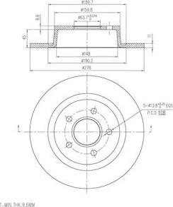 FI.BA FBD272 - Спирачен диск vvparts.bg