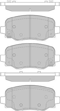 FI.BA FBP4414 - Комплект спирачно феродо, дискови спирачки vvparts.bg