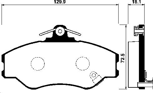 FI.BA FBP4158 - Комплект спирачно феродо, дискови спирачки vvparts.bg