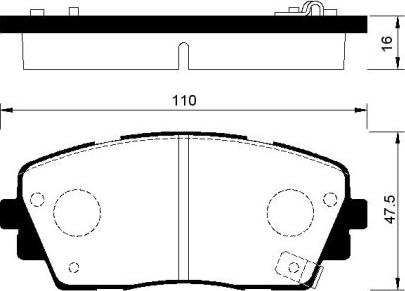 Herth+Buss Elparts J3600341 - Комплект спирачно феродо, дискови спирачки vvparts.bg