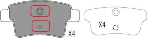 FI.BA FBP4175 - Комплект спирачно феродо, дискови спирачки vvparts.bg