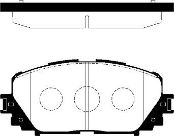 BENDIX Braking BPD2187 - Комплект спирачно феродо, дискови спирачки vvparts.bg