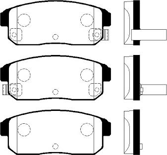 FI.BA FBP4340 - Комплект спирачно феродо, дискови спирачки vvparts.bg