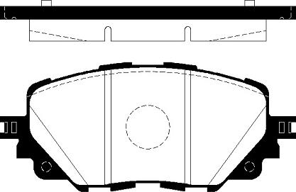 Valeo 671597 - Комплект спирачно феродо, дискови спирачки vvparts.bg