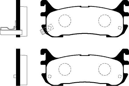 FI.BA FBP4319 - Комплект спирачно феродо, дискови спирачки vvparts.bg