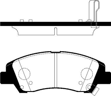 Herth+Buss Jakoparts 3600555 - Комплект спирачно феродо, дискови спирачки vvparts.bg