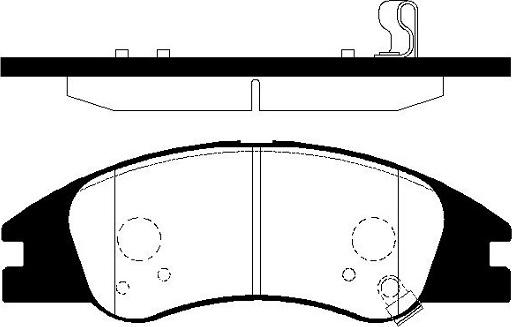 FI.BA FBP4320 - Комплект спирачно феродо, дискови спирачки vvparts.bg