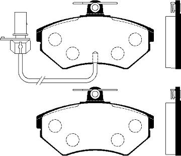 BOSCH 494042 - Комплект спирачно феродо, дискови спирачки vvparts.bg