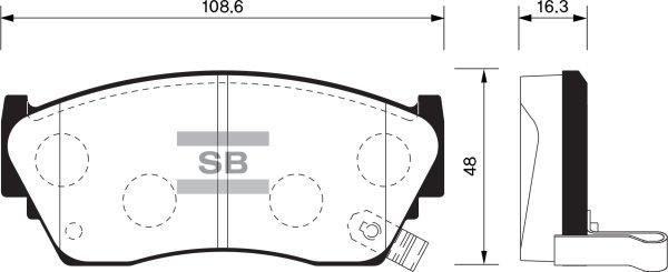 FI.BA FBP1489 - Комплект спирачно феродо, дискови спирачки vvparts.bg