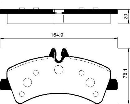 FI.BA FBP1426 - Комплект спирачно феродо, дискови спирачки vvparts.bg