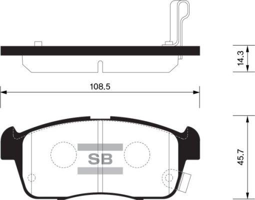 FI.BA FBP1549 - Комплект спирачно феродо, дискови спирачки vvparts.bg