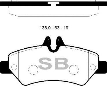 FI.BA FBP1562 - Комплект спирачно феродо, дискови спирачки vvparts.bg