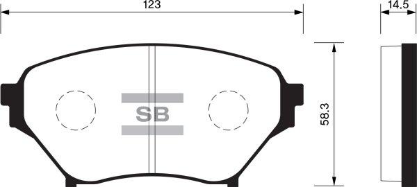 FI.BA FBP1524 - Комплект спирачно феродо, дискови спирачки vvparts.bg