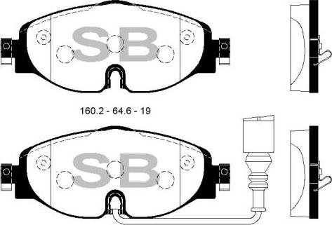 FI.BA FBP1678 - Комплект спирачно феродо, дискови спирачки vvparts.bg