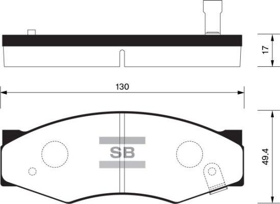 Magneti Marelli 363700200004 - Комплект спирачно феродо, дискови спирачки vvparts.bg