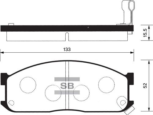 CAR SBB644 - Комплект спирачно феродо, дискови спирачки vvparts.bg