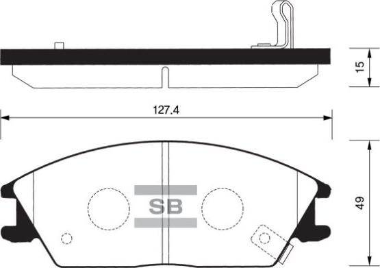 FI.BA FBP1047 - Комплект спирачно феродо, дискови спирачки vvparts.bg