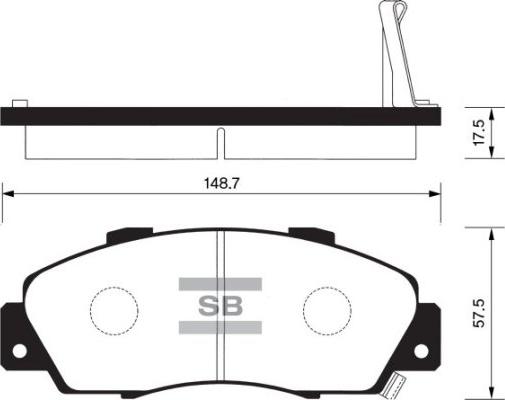 FI.BA FBP1076-F - Комплект спирачно феродо, дискови спирачки vvparts.bg