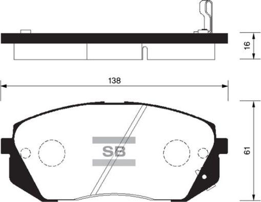 FI.BA FBP1196 - Комплект спирачно феродо, дискови спирачки vvparts.bg