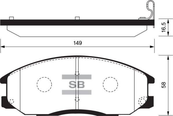 FI.BA FBP1157 - Комплект спирачно феродо, дискови спирачки vvparts.bg