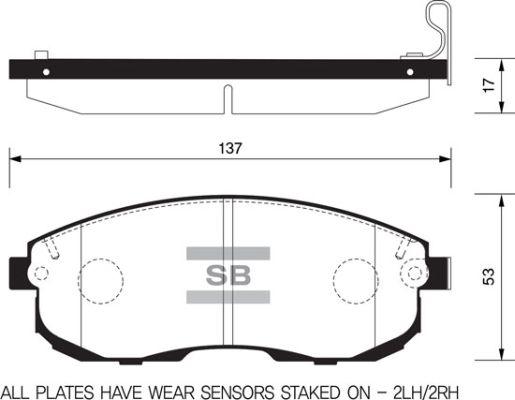 FI.BA FBP1107-FA - Комплект спирачно феродо, дискови спирачки vvparts.bg