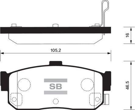 FI.BA FBP1107-R - Комплект спирачно феродо, дискови спирачки vvparts.bg