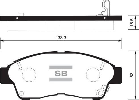 FI.BA FBP1110 - Комплект спирачно феродо, дискови спирачки vvparts.bg