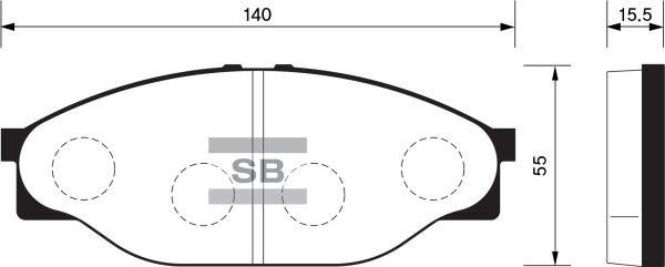 FI.BA FBP1139 - Комплект спирачно феродо, дискови спирачки vvparts.bg